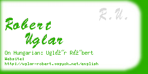 robert uglar business card